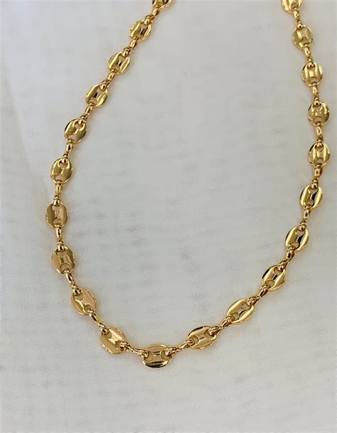 gucci style chains|14k gold Gucci link chain.